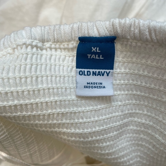 New With Tags Old Navy Halter Top White Linen Romper Size XL Tall - Picture 5 of 8